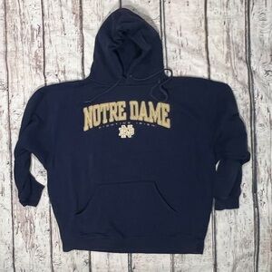 Notre Dame Fighting Irish NCAA Collegiate Blue Hoodie Pullover Sweatshirt